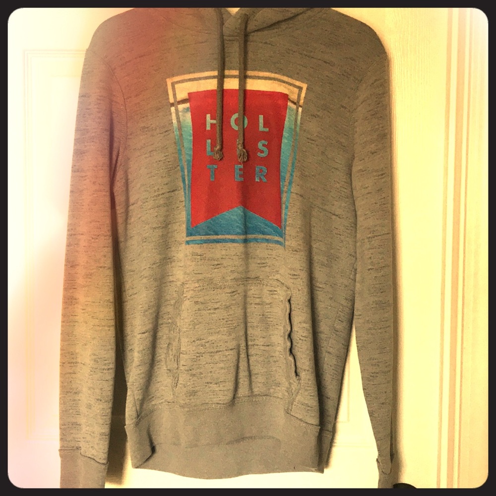 Grey Hollister hoodie